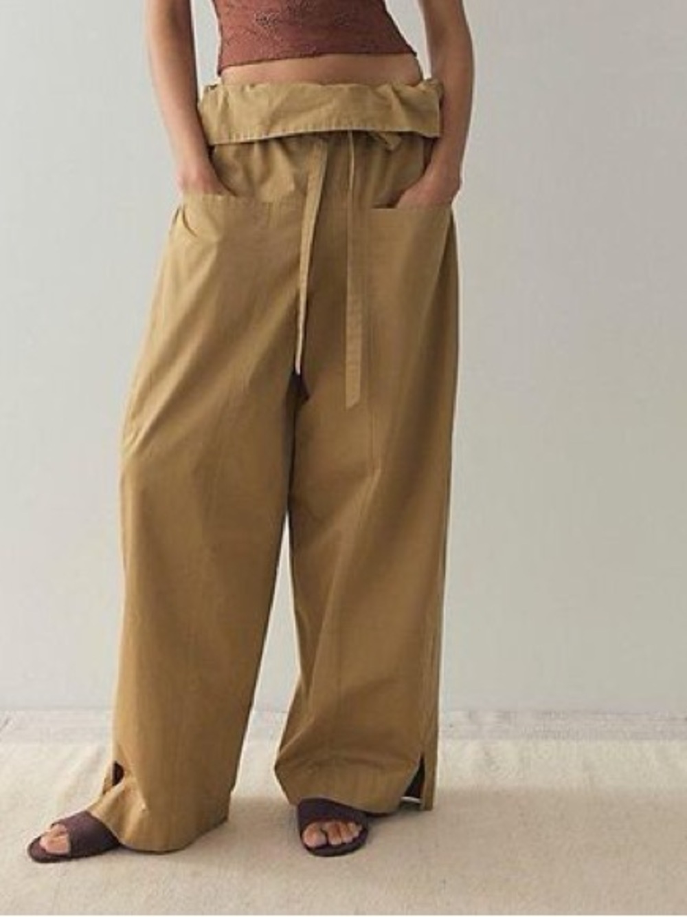 Free People Women’s Fisherman Wide Leg Pants